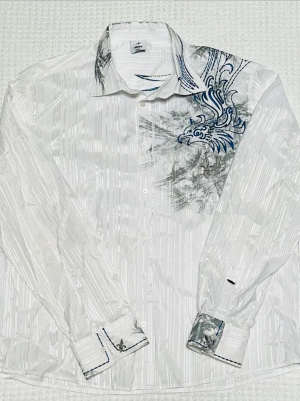 Vintage Mondo Eagle and Fleur-De-Lis Shirt